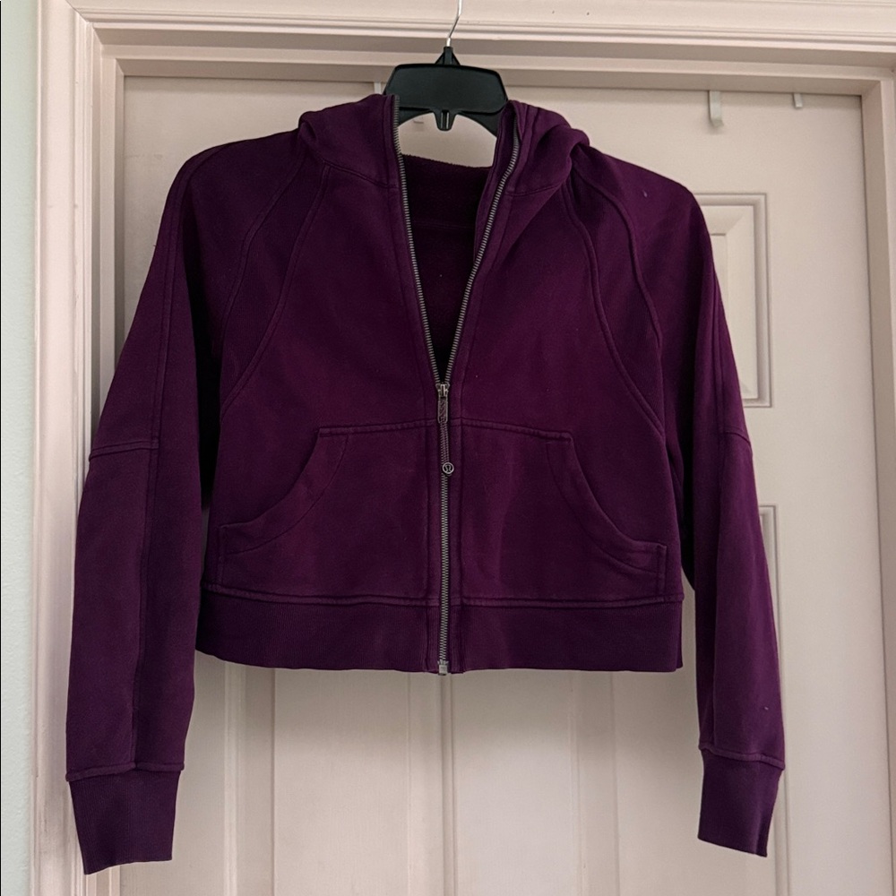 Lululemon full zip cropped scuba